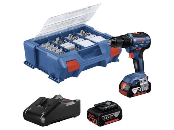 Bosch BORE-/SKRUEMASKINE GSR18V-55 2X4 82AC LC