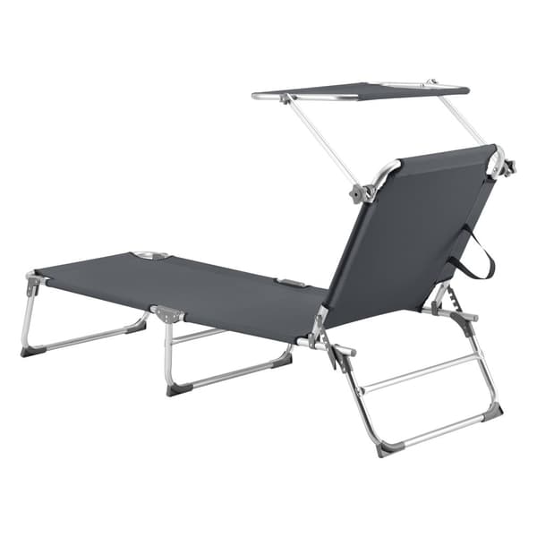 Solsäng Legorreta silver matt mörkgrå [en.casa]