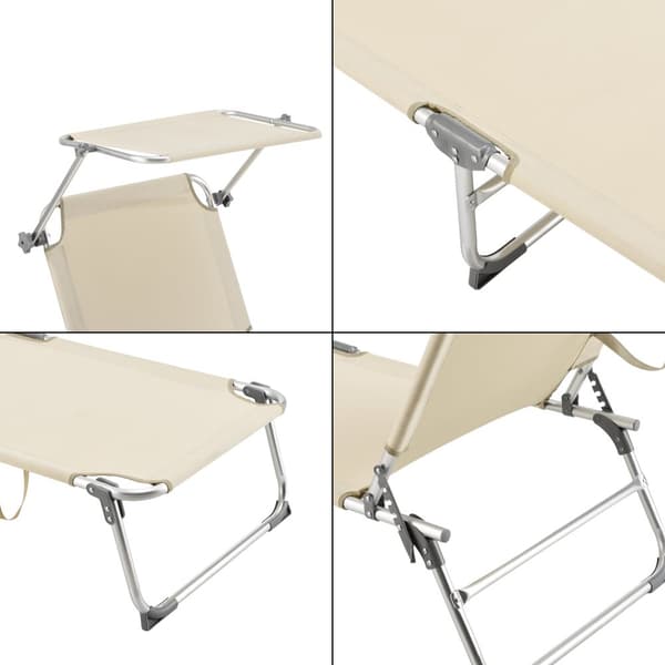 Solsäng Legorreta silver matt beige [en.casa]