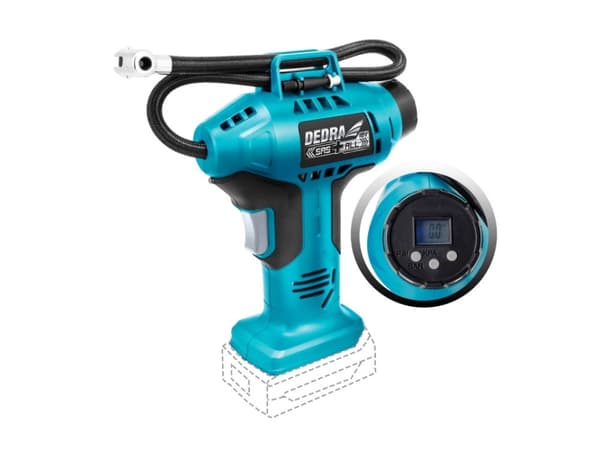 Dedra bilkompressor Pistolkompressor 11bar 18V LCD