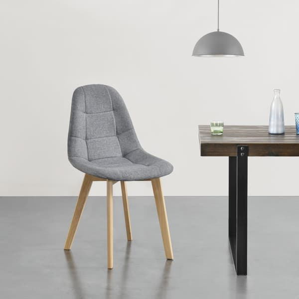 [en.casa] Stol Kopparberg set om 6-matstol-86x53x47cm-polyester-bok-vadderad-ljusgrå