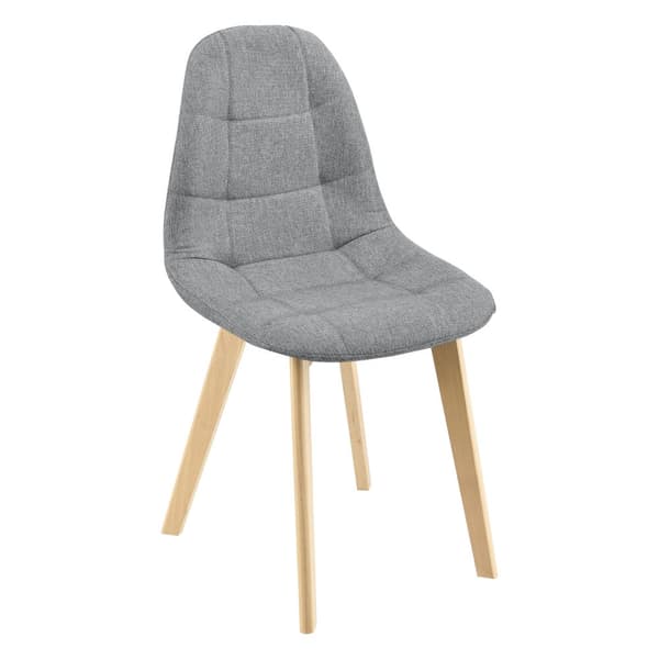 [en.casa] Stol Kopparberg set om 6-matstol-86x53x47cm-polyester-bok-vadderad-ljusgrå