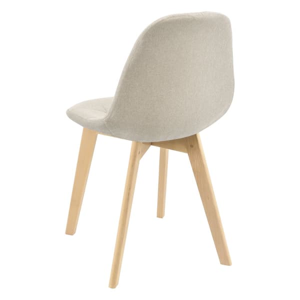 [en.casa] Stol Kopparberg set om 6-matstol-86x53x47cm-polyester-bok-vadderad-beige