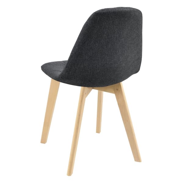 [en.casa] Stol Kopparberg set om 6-matstol-86x53x47cm-polyester-bok-vadderad-svart