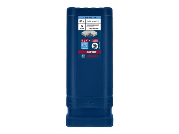 Bosch Expert 7x - Bor - for betong, forsterket betong, granitt, herdet betong, gneiss - 5 mm - SDS-plus - lengde: 165 mm (en pakke 30)