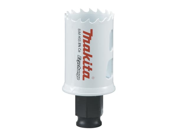 Makita E-03735, Single, Borr, Stål, Gjuten aluminium, Plast, Trä, Rostfritt stål, Vit, Bimetall, 4,4 cm