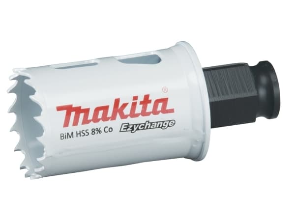 Makita E-03735, Single, Borr, Stål, Gjuten aluminium, Plast, Trä, Rostfritt stål, Vit, Bimetall, 4,4 cm