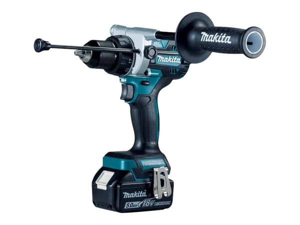 Makita DHP486 - Hammerbor - trådløs - 2 hastigheter - nøkkelfri borhylse 13 mm - 130 N·m - 2 batterier - 18 V