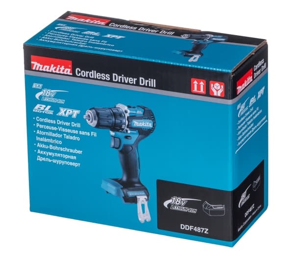 Makita DDF487Z - Borr/drivare - sladdlös - 2 hastigheter - 1/2 " 20 UNF 13 mm - 40 N·m - 18 V - SOLO