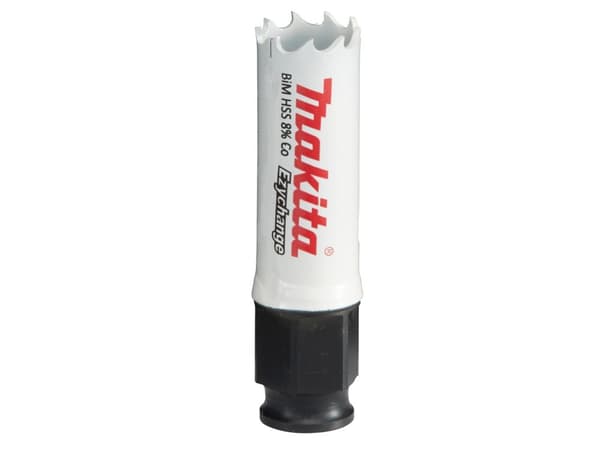 Makita E-03654, Single, Borr, Stål, Gjuten aluminium, Plast, Trä, Rostfritt stål, Vit, Bimetall, 4,4 cm
