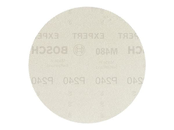 Bosch Expert M480 - Sandpapper - för trä, gips, målarfärg - 5 delar - rund - grus: 240 - 150 mm