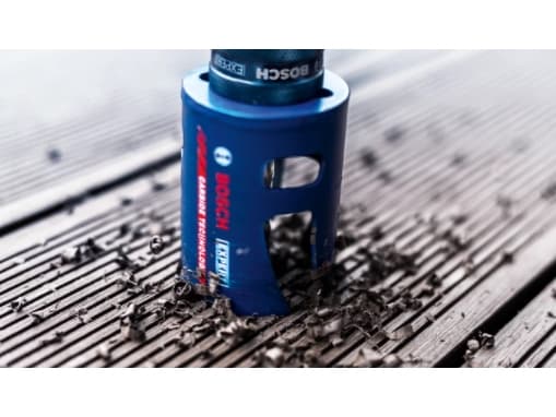 Bosch 2 608 900 487, Single/enkelt, Drill, Murstein, Plast, Mykt tre, Flis, Blå, 6 cm, 15,2 cm
