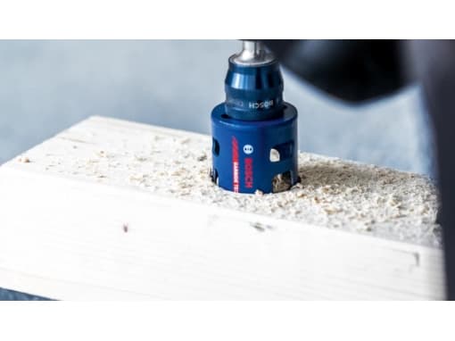 Bosch 2 608 900 487, Single/enkelt, Drill, Murstein, Plast, Mykt tre, Flis, Blå, 6 cm, 15,2 cm