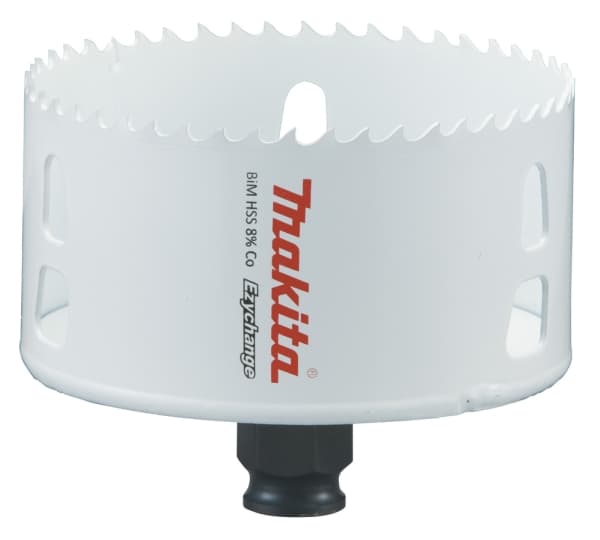 Makita E-03975, Enkel, borr, stål, aluminium, plast, trä, rostfritt stål, vit, bimetall, 4,4 cm