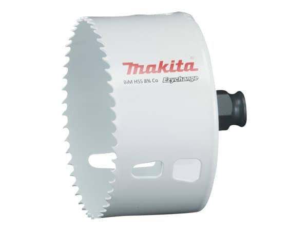Makita E-03975, Enkel, borr, stål, aluminium, plast, trä, rostfritt stål, vit, bimetall, 4,4 cm