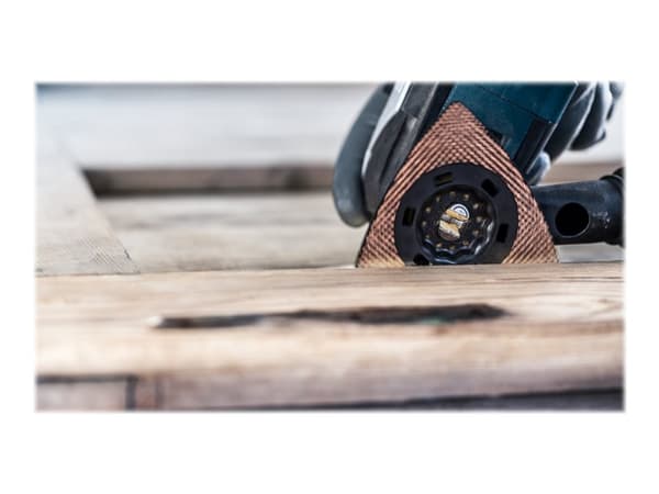 Bosch Expert MAVZ 116 RT10 - Sanding plate - for bløtt tre, løvtre - Starlock Max - delta - grovkorn: 100 - 116 mm x 109 mm