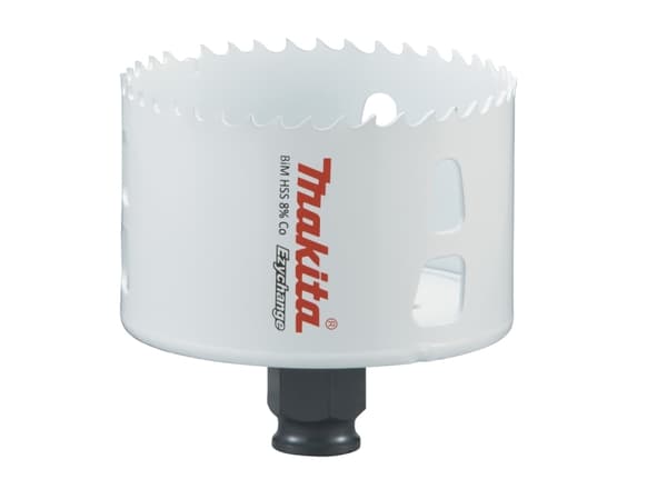 Makita E-03931, Enkel, borr, stål, aluminium, plast, trä, rostfritt stål, vit, bimetall, 4,4 cm