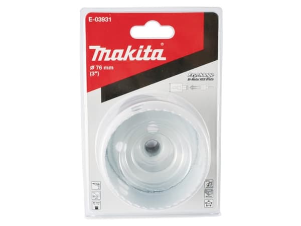 Makita E-03931, Enkel, borr, stål, aluminium, plast, trä, rostfritt stål, vit, bimetall, 4,4 cm