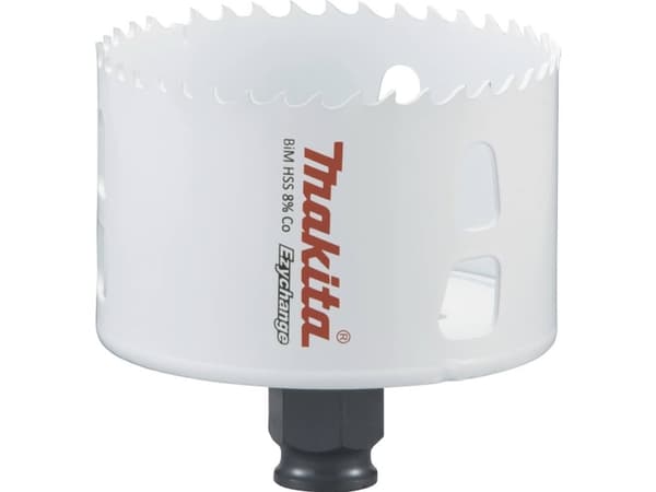 Makita E-03931, Enkel, borr, stål, aluminium, plast, trä, rostfritt stål, vit, bimetall, 4,4 cm