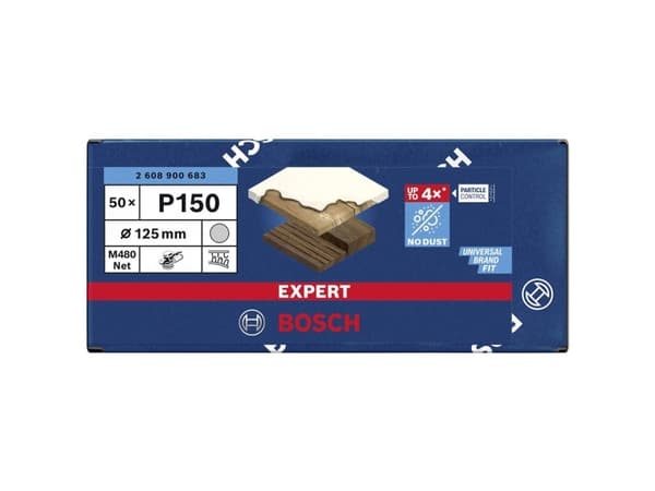 Bosch SLIBEBLAD EXC 125MM NET K150 50STK EXP