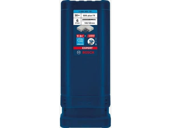 Bosch HAMMERBOR PLUS-7X 6X165MM 30 STK