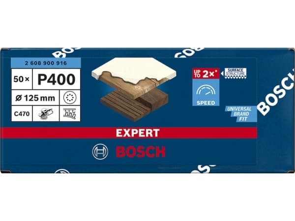 Bosch SLIBEBLAD EXC 125MM K400 8H 50 st