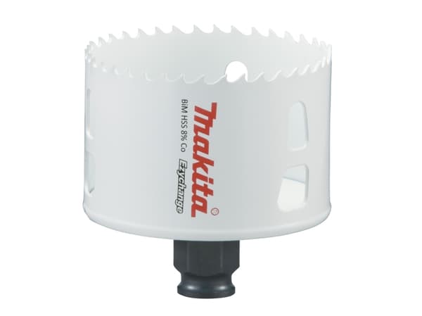 Makita E-03925, Single, Borr, Stål, Gjuten aluminium, Plast, Trä, Rostfritt stål, Vit, Bimetall, 4,4 cm