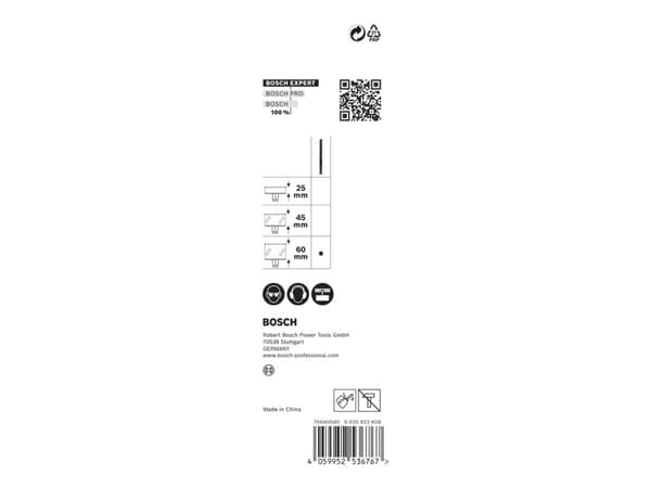 Bosch Expert Power Change Plus - Prøvebor - for plast, tørrmur, multiformål, metallrør, profiles, wood with metal - 7.15 mm - heksagonal - lengde: 10