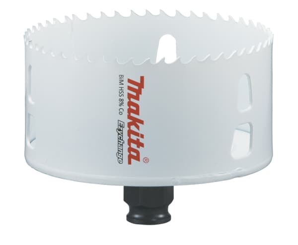 Makita E-03981, Yksi, Pora, Terästä, Alumiini, Muovi, Puu, Ruostumaton teräs, Valkoinen, Kaksoismetalli, 4,4 cm
