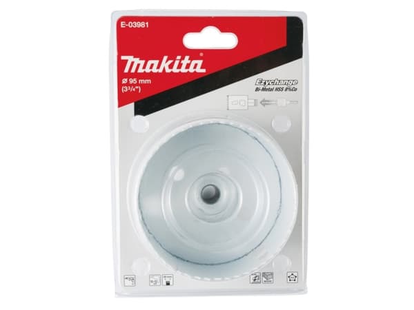 Makita E-03981, Yksi, Pora, Terästä, Alumiini, Muovi, Puu, Ruostumaton teräs, Valkoinen, Kaksoismetalli, 4,4 cm