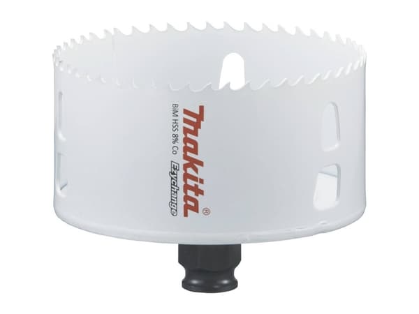 Makita E-03981, Yksi, Pora, Terästä, Alumiini, Muovi, Puu, Ruostumaton teräs, Valkoinen, Kaksoismetalli, 4,4 cm