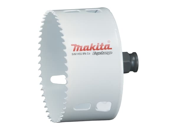 Makita E-03981, Yksi, Pora, Terästä, Alumiini, Muovi, Puu, Ruostumaton teräs, Valkoinen, Kaksoismetalli, 4,4 cm