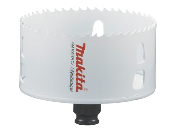 Makita E-03981, Yksi, Pora, Terästä, Alumiini, Muovi, Puu, Ruostumaton teräs, Valkoinen, Kaksoismetalli, 4,4 cm