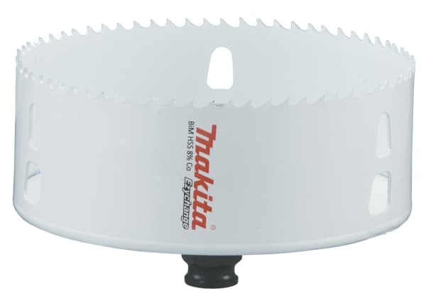 Makita E-04042, Single, Borr, Stål, Gjuten aluminium, Plast, Trä, Rostfritt stål, Vit, Bimetall, 4,4 cm