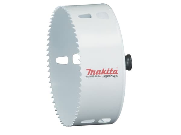 Makita E-04042, Single, Borr, Stål, Gjuten aluminium, Plast, Trä, Rostfritt stål, Vit, Bimetall, 4,4 cm