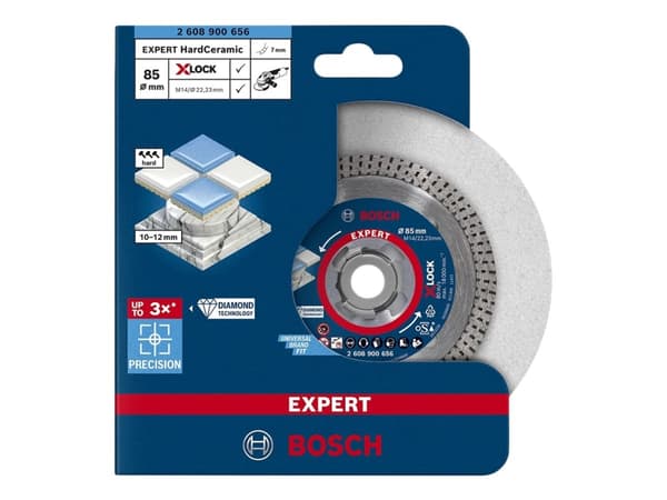 Bosch Expert HardCeramic X-Lock - Diamantskjæreplate - for hard tile, hard stone - 85 mm