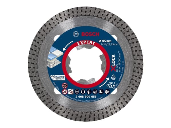 Bosch Expert HardCeramic X-Lock - Diamantskjæreplate - for hard tile, hard stone - 85 mm