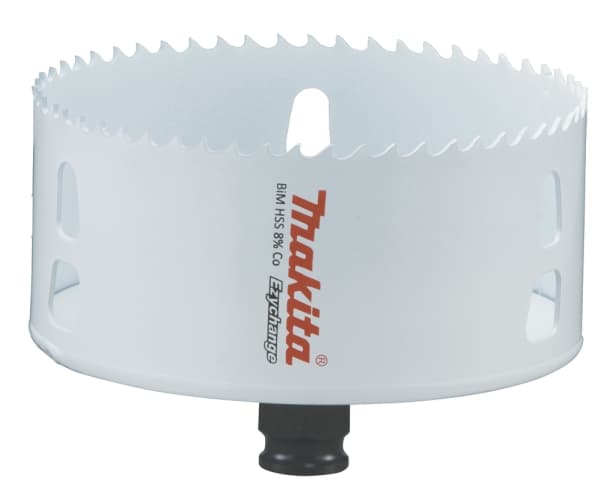 Makita E-04008, Single/enkelt, Drill, Stål, Aluminium, Plast, Tre, Rustfritt stål, Hvit, Bimetall, 4,4 cm