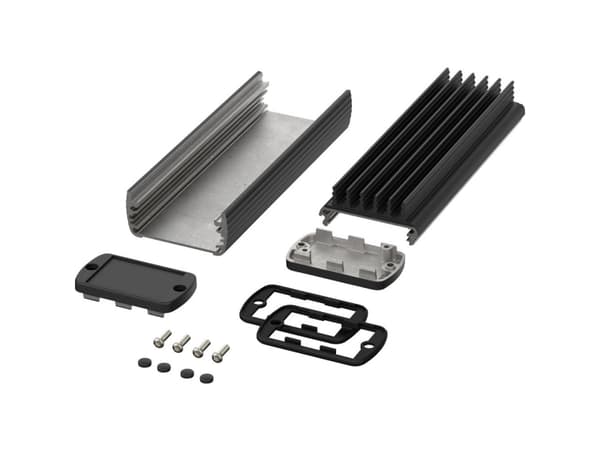 Bopla ABPH 600-0150 K ALUBOS_SET 84506150.HMT1 Profilhytt 190 x 57 x 45 Aluminium Sort (RAL 9005) 1 stk