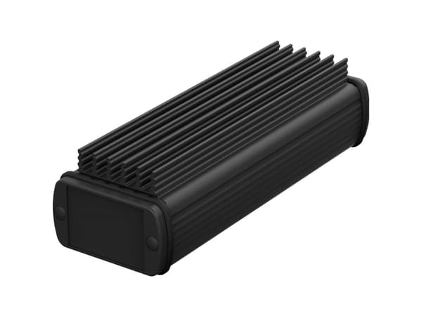 Bopla ABPH 600-0150 K ALUBOS_SET 84506150.HMT1 Profilhytt 190 x 57 x 45 Aluminium Sort (RAL 9005) 1 stk