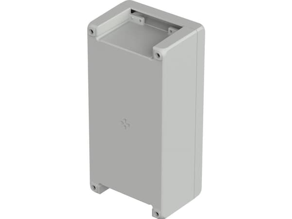 Bopla BA-S 241309 F Bocube Alu Gehäuse 7035 00165235 Industrikabinet 259 x 128 x 90 Alumiini Gråhvid (RAL 7035) 1 stk