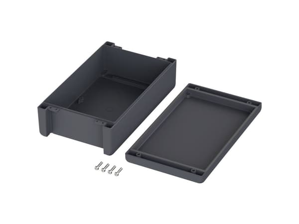 Bopla BA-S 281709 F Bocube Alu Gehäuse 7024 00166334 Industrikabinet 299 x 173 x 90 Aluminium Grafitgrå (RAL 7024) 1 stk