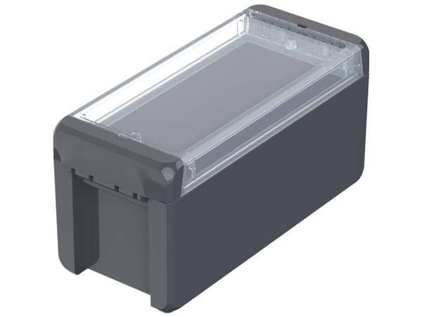 Bopla B 180809 PC-V0-G-7024 Bocube Gehäuse 96024134 Ulkokaappi Polykarbonaatti V0 Grafiitinharmaa (RAL 7024) 1 kpl