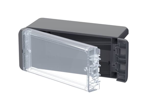 Bopla B 180809 PC-V0-G-7024 Bocube Gehäuse 96024134 Ulkokaappi Polykarbonaatti V0 Grafiitinharmaa (RAL 7024) 1 kpl