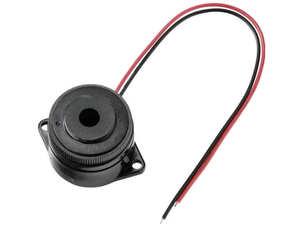 TRU COMPONENTS TC-9202120 Piezo-larm Ljudnivå: 75 dB Spänning: 12 V Kontinuerligt ljud 1 st