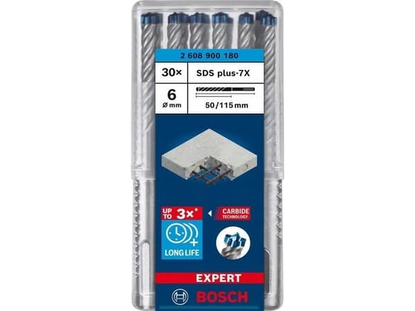 Bosch HAMMERBOR PLUS-7X 6X115MM 30 st
