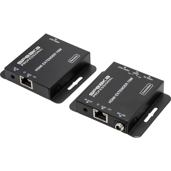 SpeaKa Professional SP-HDE-200 HDMI HDMI Extemder via nätverkskabel RJ45 70 m