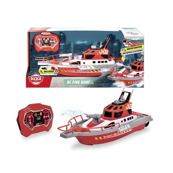 Dickie Toys RC Fire Boat RC Motorbåt nybörjare RtR 384 mm