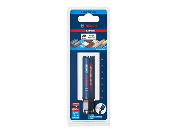 Bosch Expert Tough Material - Hole saw - for plast, murstein, soft tile, stainless steel sheets, wood with metal - 20 mm