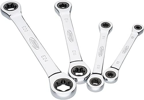 Vigor VIGOR V6611/4 Dubbel skiftnyckelsats 4 delar